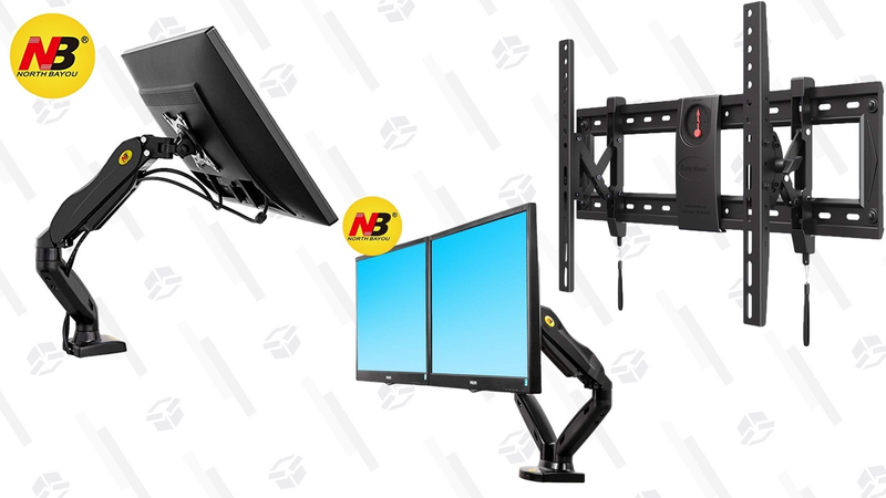 Rebajas en brazo para monitor North Bayou y soporte para televisor | $19- $37 | AmazonGráfico: Shep McAllister
